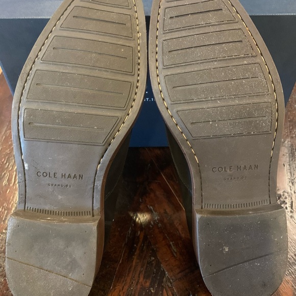Cole Haan Black Leather Monk Strap Derbys - Picture 4 of 4
